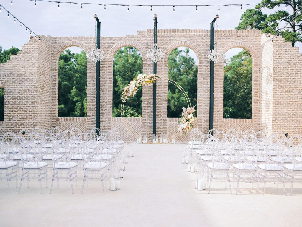 outdoor wedding ceremony decor