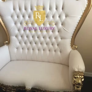 Gold Throne Loveseat