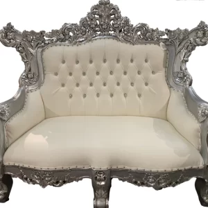 Silver Low Back Throne