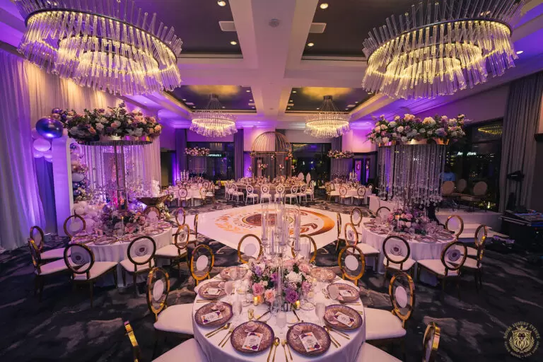 Upscale-Birthday-Purple-Gold-White-Decor-Luxury Houston Events