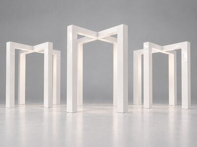 Grand White Chandelier Pavilion, 12ft x 12ft or 10ft x 10ft